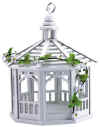 WOOD BIRD FEEDER -&nbsp;white gazebo style
