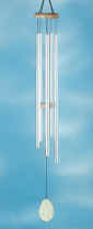 WIND CHIMES DECOR - wood wind chime with pipes