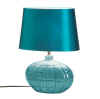 CERAMIC TEAL TABLETOP LAMPSHADE - GALLANT TABLE LAMP