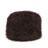 FUZZY BROWN OTTOMAN POUF - SOFT BROWN OTTOMAN POUF - HOME FURNITURE