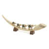 GREEN ELEPHANT TUSK - POLYSTONE GREEN ELEPHANT TUSK