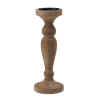 UNPAINTED WOODEN CANDLEHOLDER - ARTISAN WOODEN CANDLE HOLDERS