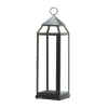 EXTRA TALL BLACK CONTEMPORARY LANTERN