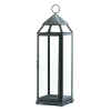 BRUSHED SILVER EXTRA TALL CANDLE LANTERN