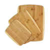 BAMBOO CUTTING BOARDS TRIO - SMALL, MEDIUM, LARGE KITCHEN CUTTING BOARD