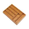 BAMBOO CUTLERY 6-PLACE TRAY ORGANIZER - KITCHEN ITEMS