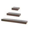 FLOATING WALL SHELF TRIO - ESPRESSO FLOATING WALL SHELF