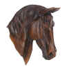 CHESTNUT HORSE BUST WALL DECOR - HORSE MOTIF WALL DECORATION