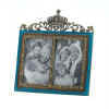 ENGLISH CROWN DUO PHOTO FRAME - CROWN WITH JEWELS PICTURE FRAMES