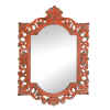 VINTAGE STYLE WOOD MIRROR - VINTAGE EMILY CORAL MIRROR
