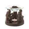 ELEPHANT OIL WARMER - ELEPHANT MOTIF OIL WARMER - ASIAN DECOR